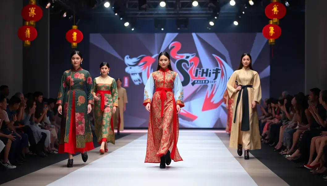 Traditional clothing like qipao and hanbok embody the cultural essence of Lunar New Year.